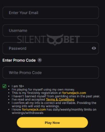 FortuneJack 200 Free Spins » No Deposit Bonus Sign.